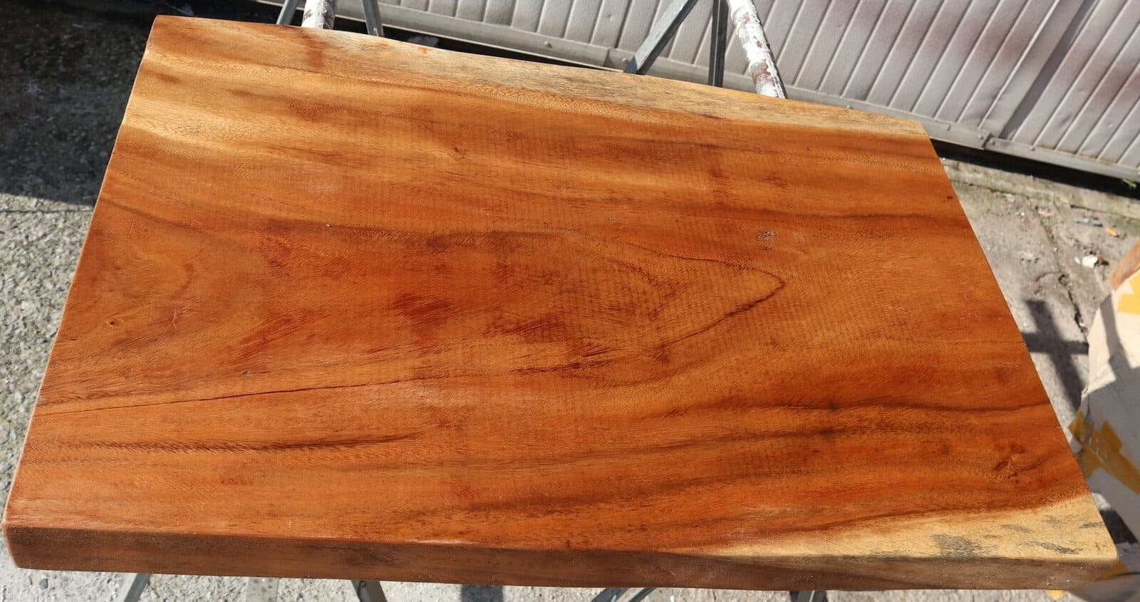 Piano in legno top massello suar o noce indiano per bagno cm 81x55x5,5h tavola n. 3 - 3