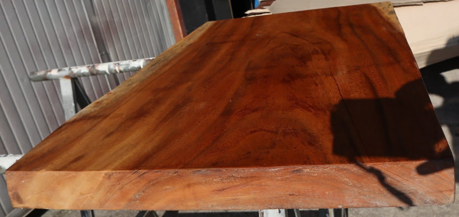Piano in legno top massello suar o noce indiano per bagno cm 81x55x5,5h tavola n. 3 - 4