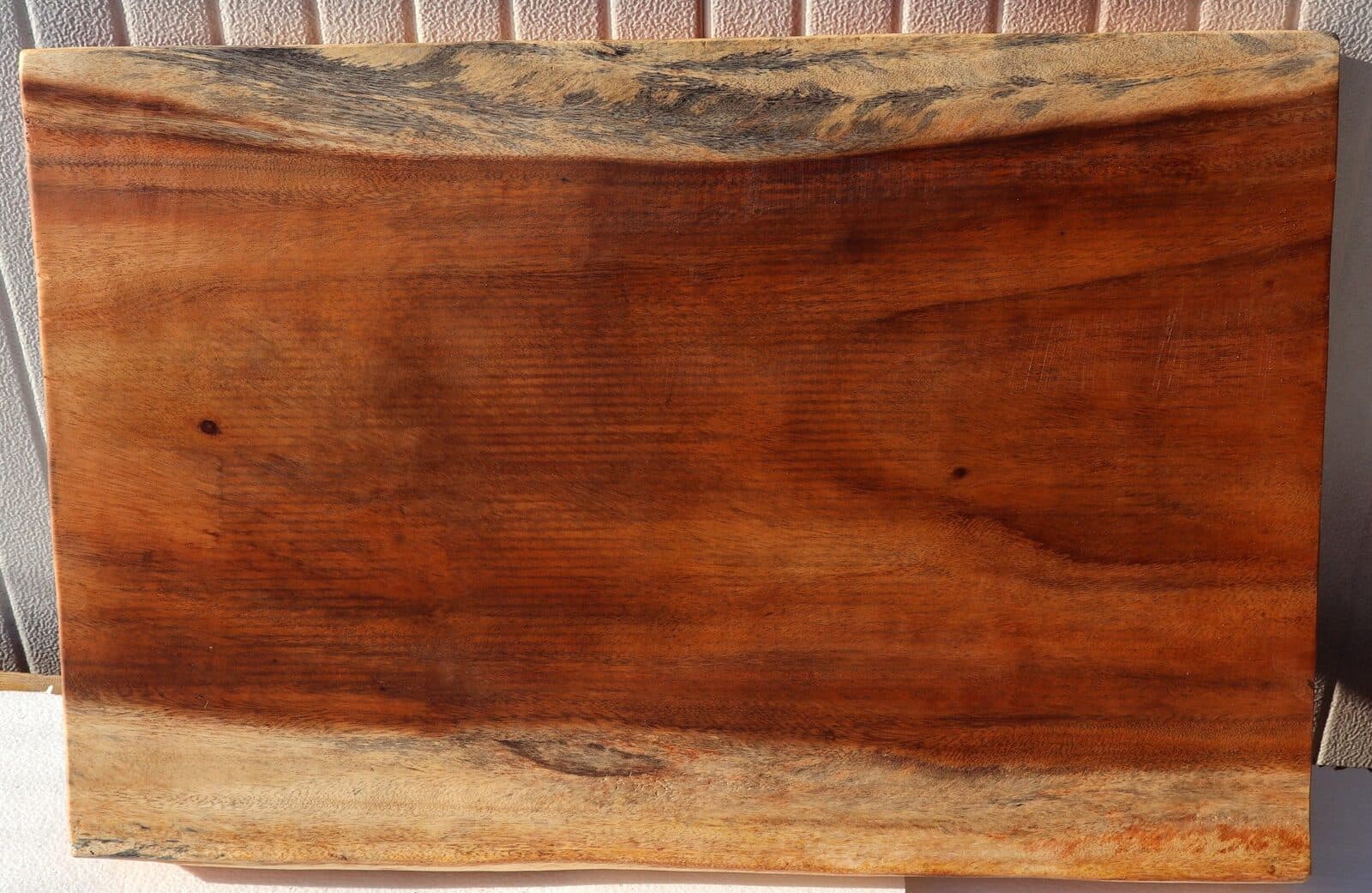 Piano in legno top massello suar o noce indiano per bagno cm 81x52/54x5,5h tavola n. 4 - 6
