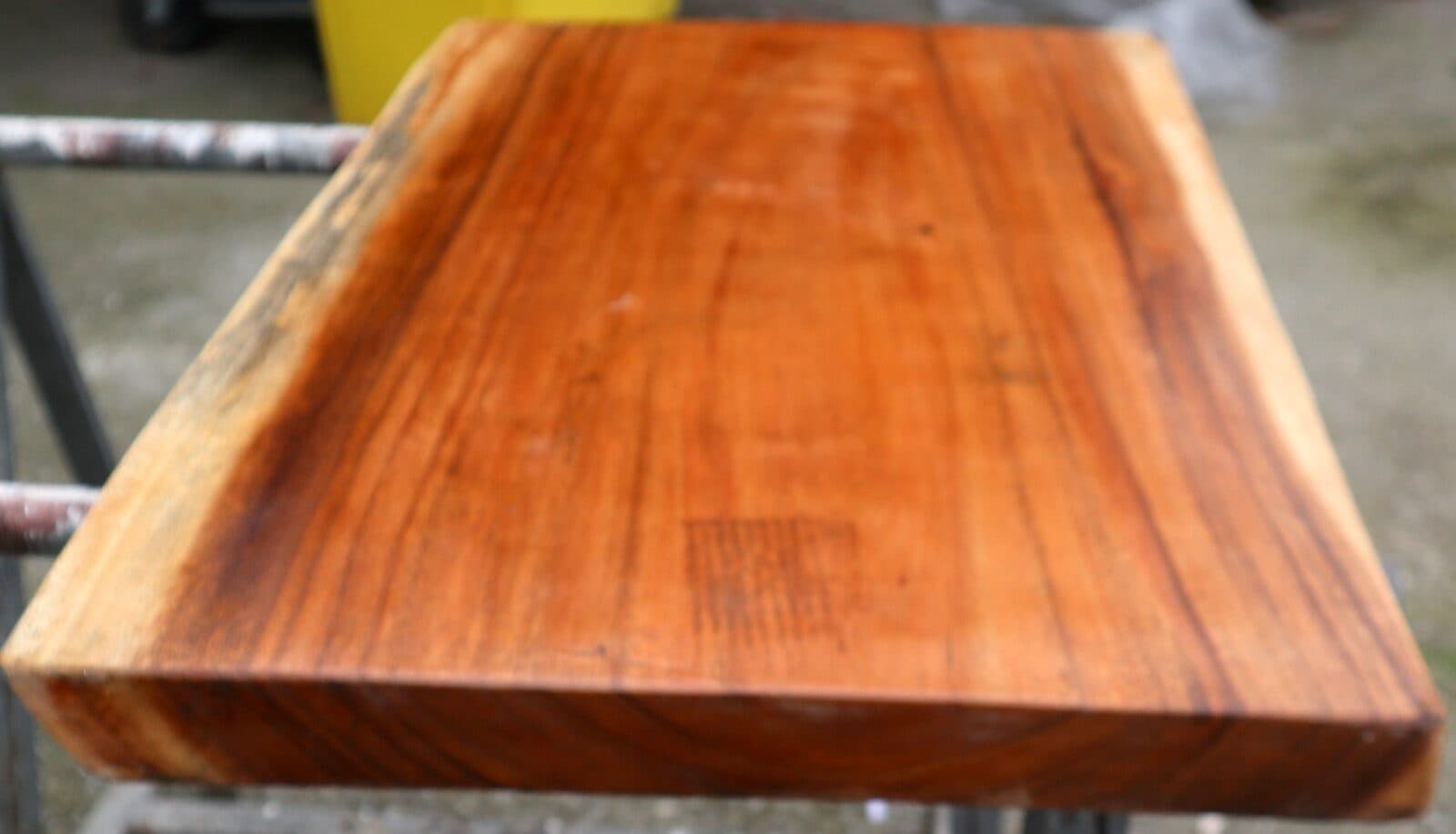 Piano in legno top massello suar o noce indiano per bagno cm 81x51/53x4,5h tavola n. 12 - 6