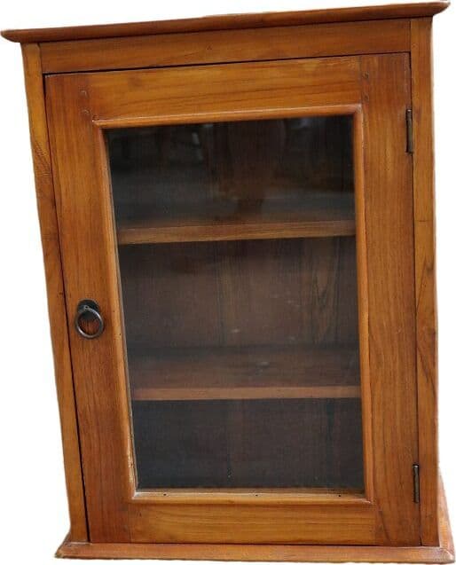 Vetrinetta in Legno di Teak Naturale – Fatto a Mano in Indonesia – 42x18x56h cm - 9