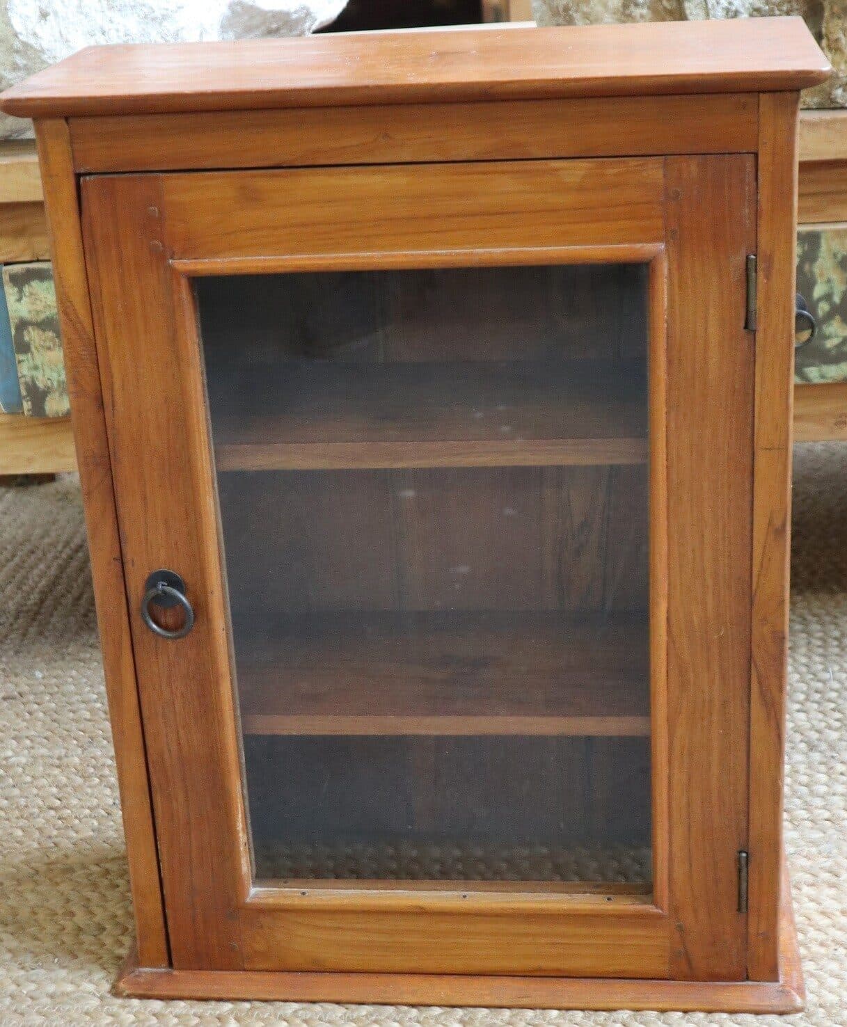 Vetrinetta in Legno di Teak Naturale – Fatto a Mano in Indonesia – 42x18x56h cm - 10