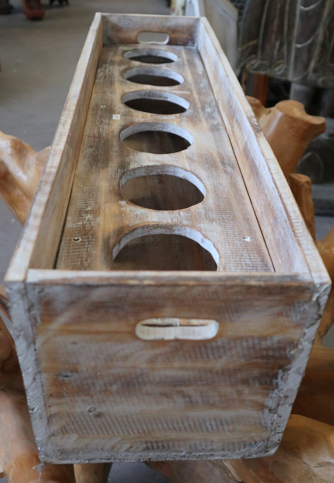 Scatola Porta Bottiglie in Legno di Albesia 80x22x22 cm – Stile Vintage “Rhum Agricole” - 8