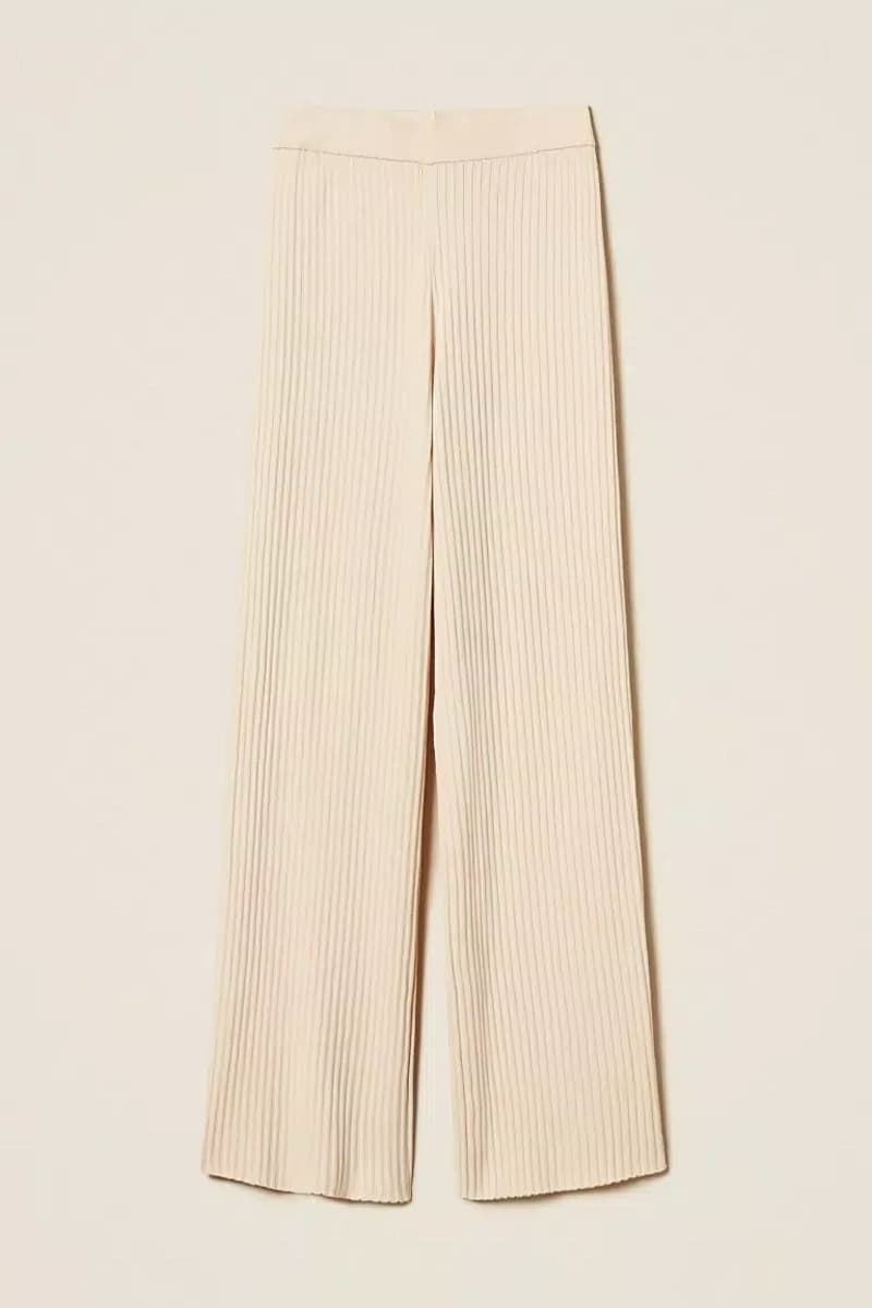 Pantaloni in maglia a costine | TWINSET - 6