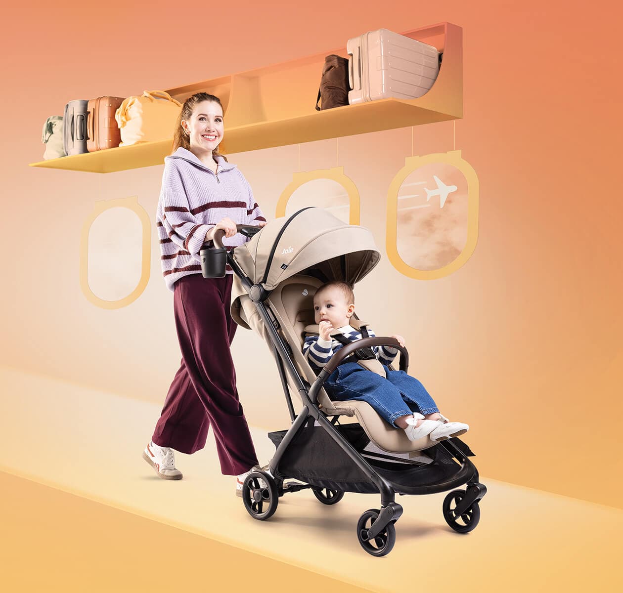 Passeggino Joie Porto – Cashew