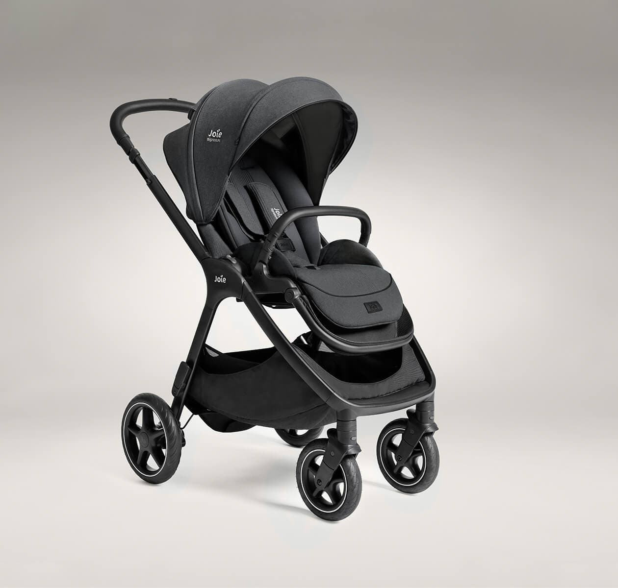 Passeggino Joie Signature Finiti con Parapioggia e Adattatori – Ebony