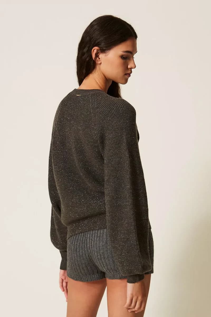 Maglia con cut-out e trecce | TWINSET - 2