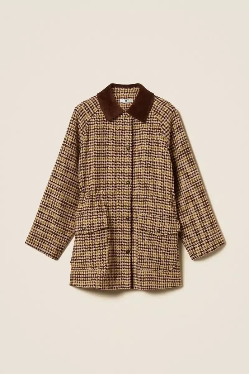 Parka jacquard pied-de-poule | TWINSET - 6