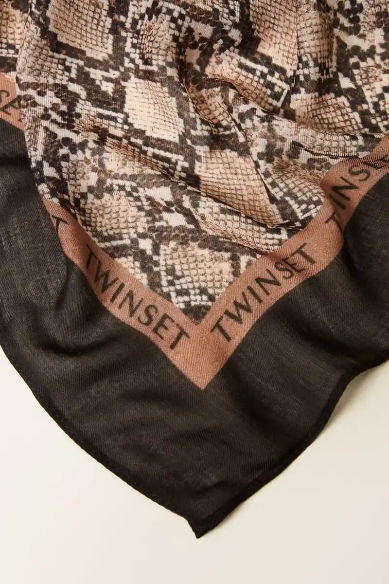 Kefiah stampata in modal e viscosa | TWINSET - 2