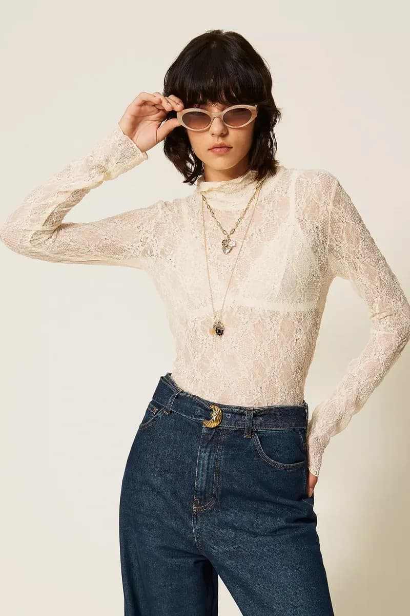 Dolcevita stretch fitted | TWINSET - 1