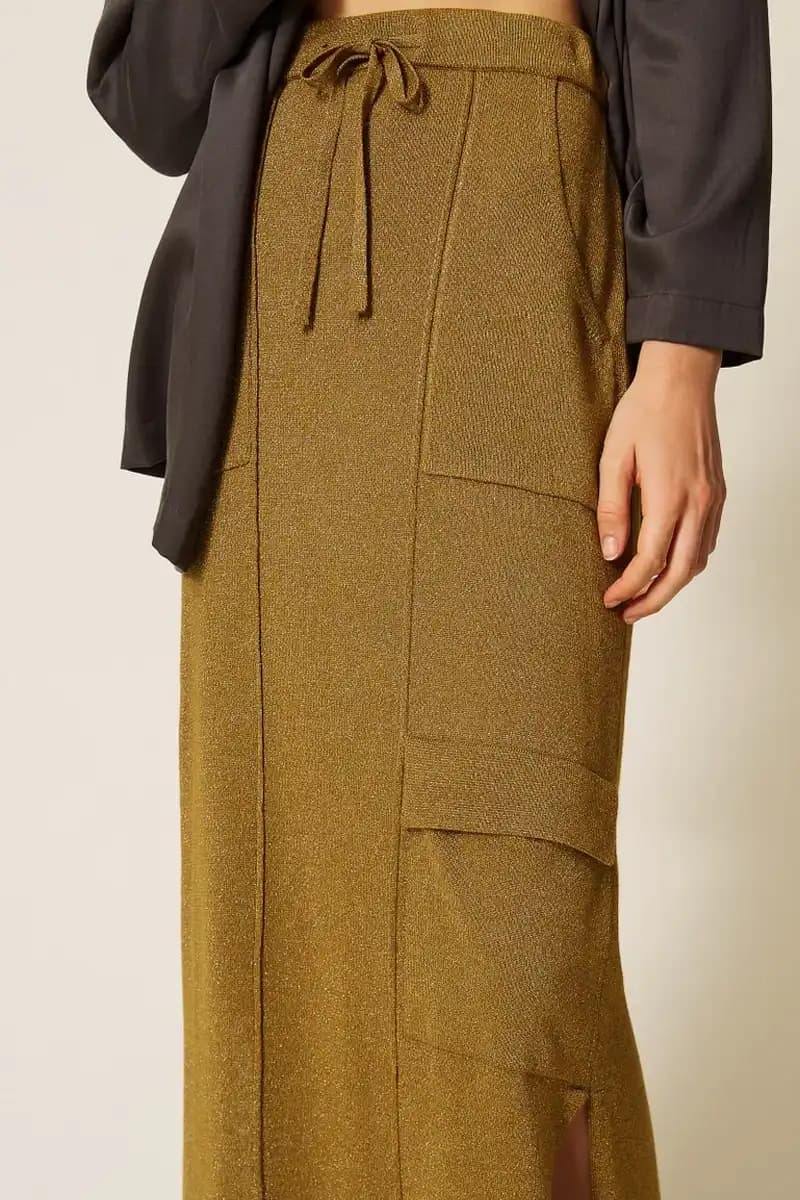 Gonna midi in maglia lurex | TWINSET - 4