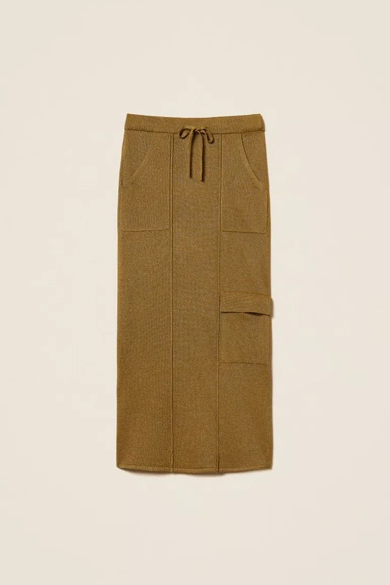 Gonna midi in maglia lurex | TWINSET - 5