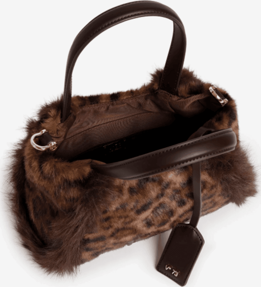73BSA4I03 BORSA A MANO V73 Caffé/Multi 0000000792 - 4