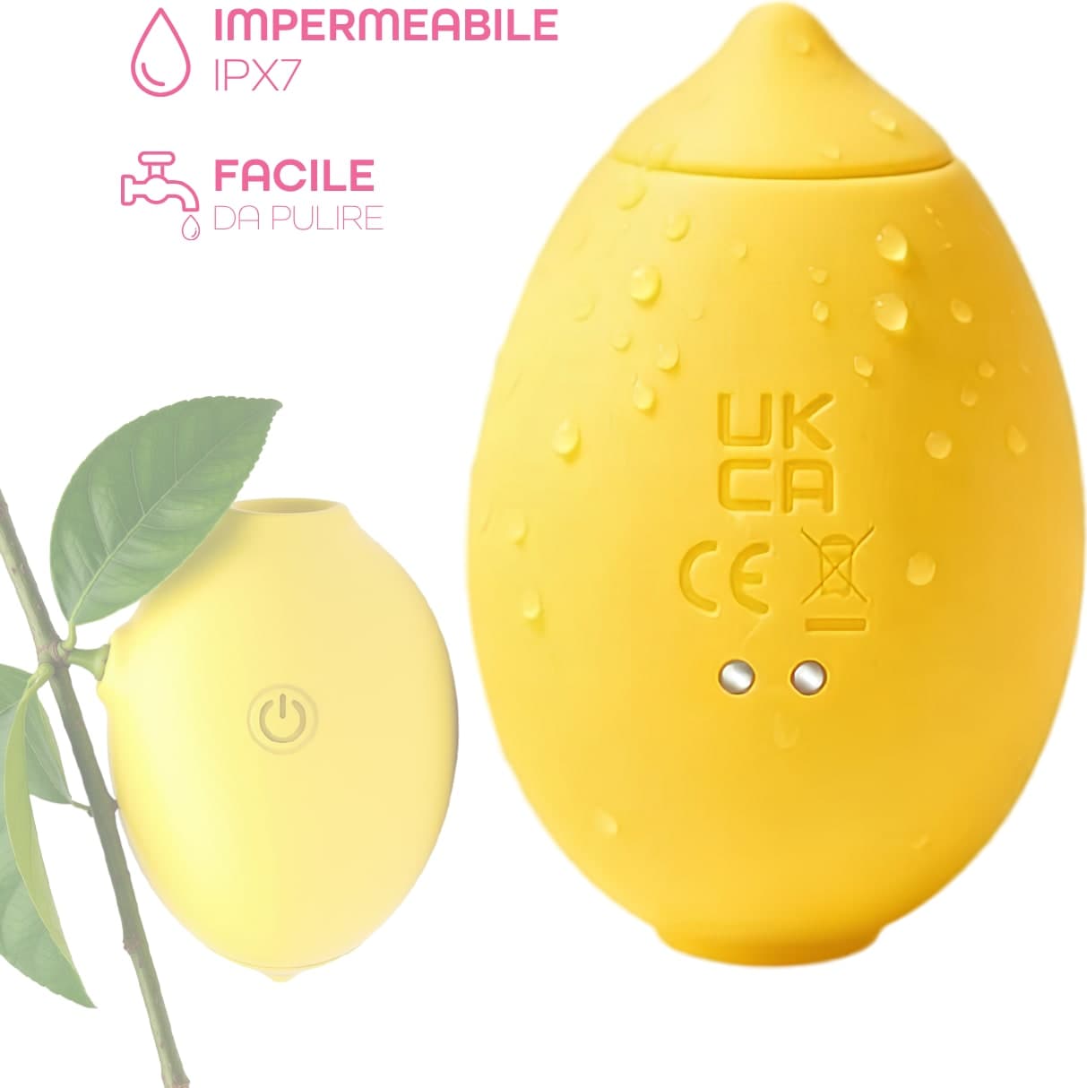 Succhia Clitoride Limone con 10 Modalità di Suzione e Vibrazione Sex Toy Donna - 7