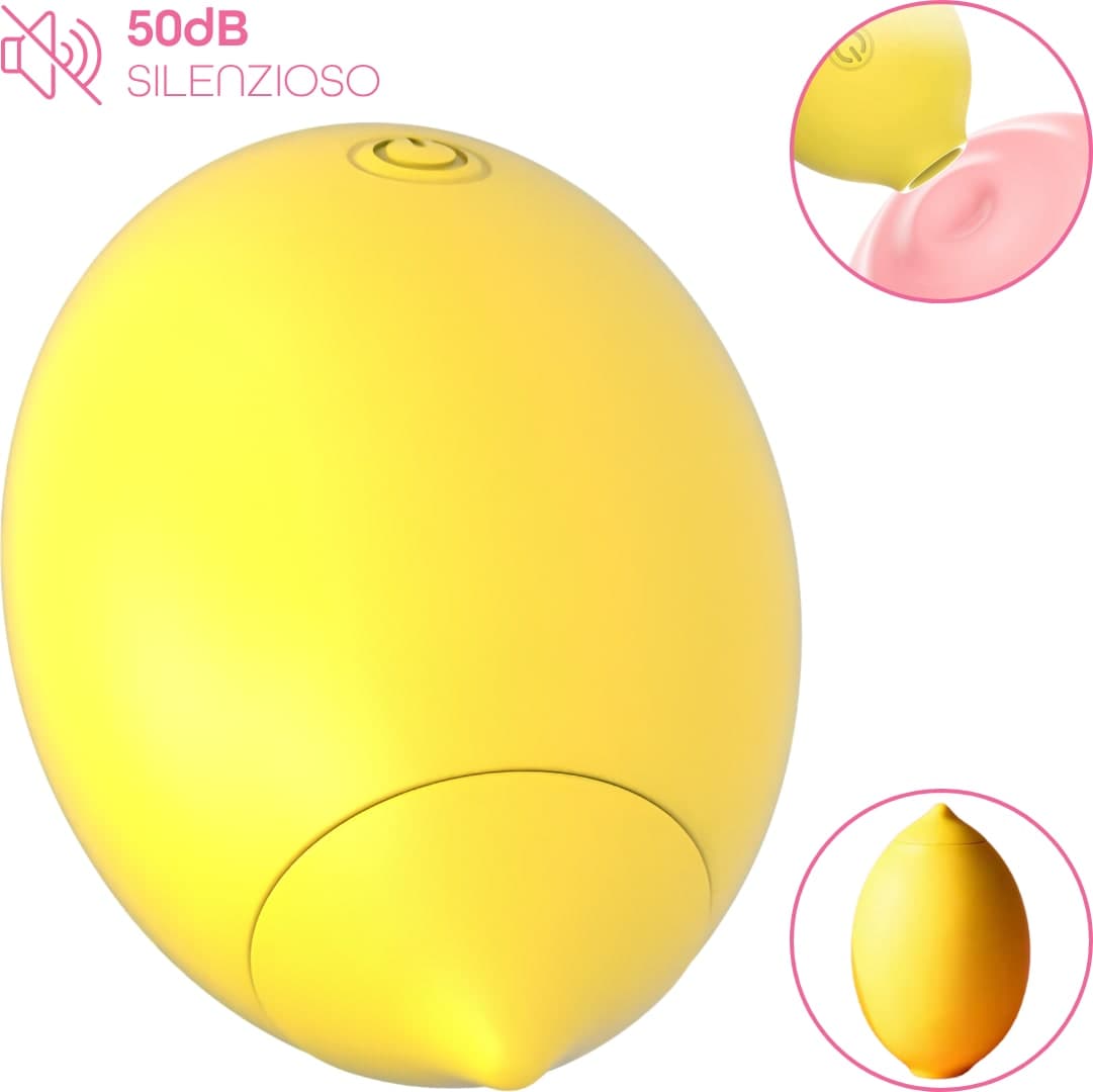 Succhia Clitoride Limone con 10 Modalità di Suzione e Vibrazione Sex Toy Donna - 8