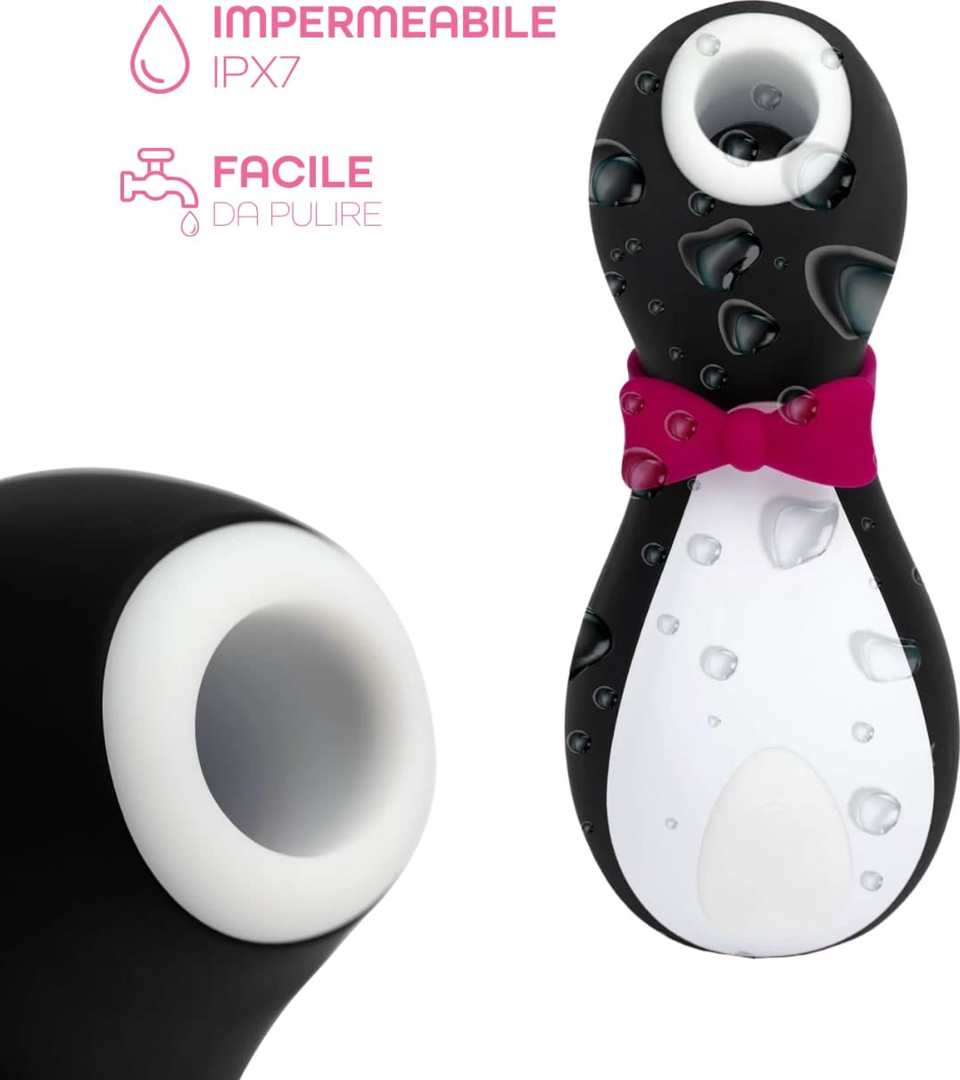 Succhia Clitoride Pinguino con 10 Modalità di Suzione e Vibrazione Sex Toy Donna - 7