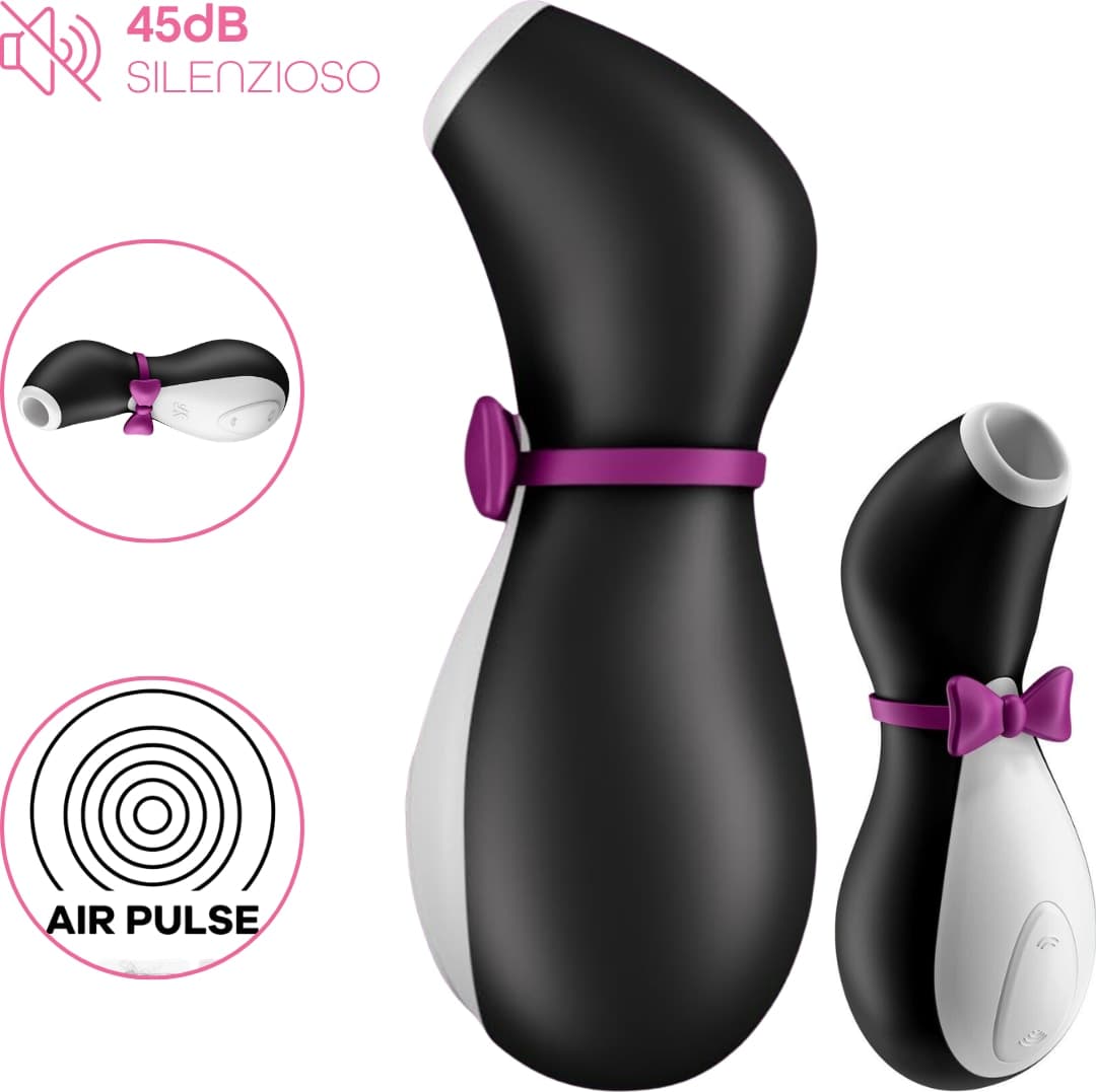 Succhia Clitoride Pinguino con 10 Modalità di Suzione e Vibrazione Sex Toy Donna - 8