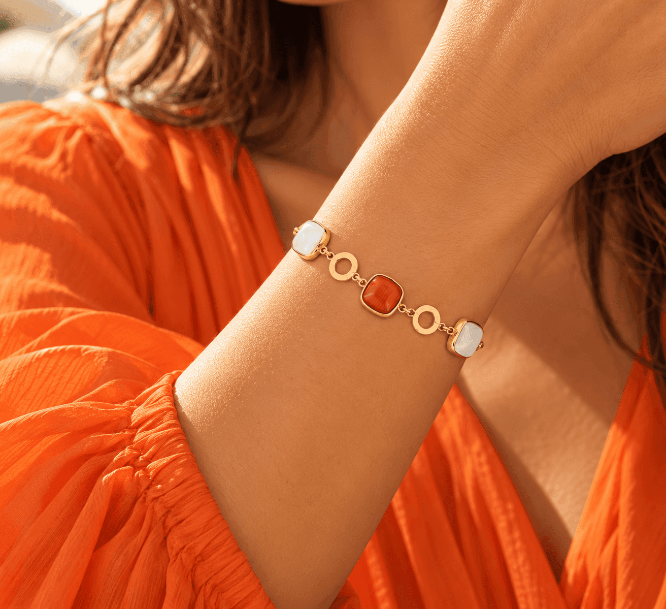 Ops Objects  -  Bracciale catena con pietre colorate Mosaic - 2