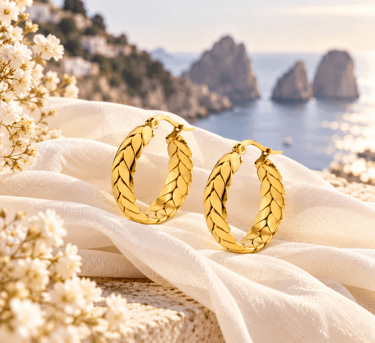 Ops Object -  Orecchini cerchio trama alloro  BOLD - 4