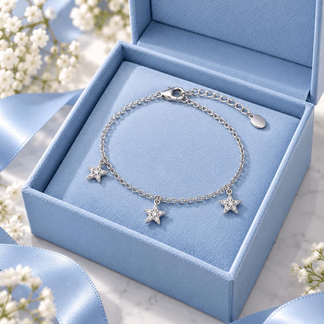 Ops Objects  -  Bracciale catena con pendenti stella con cristalli Ariel - 3