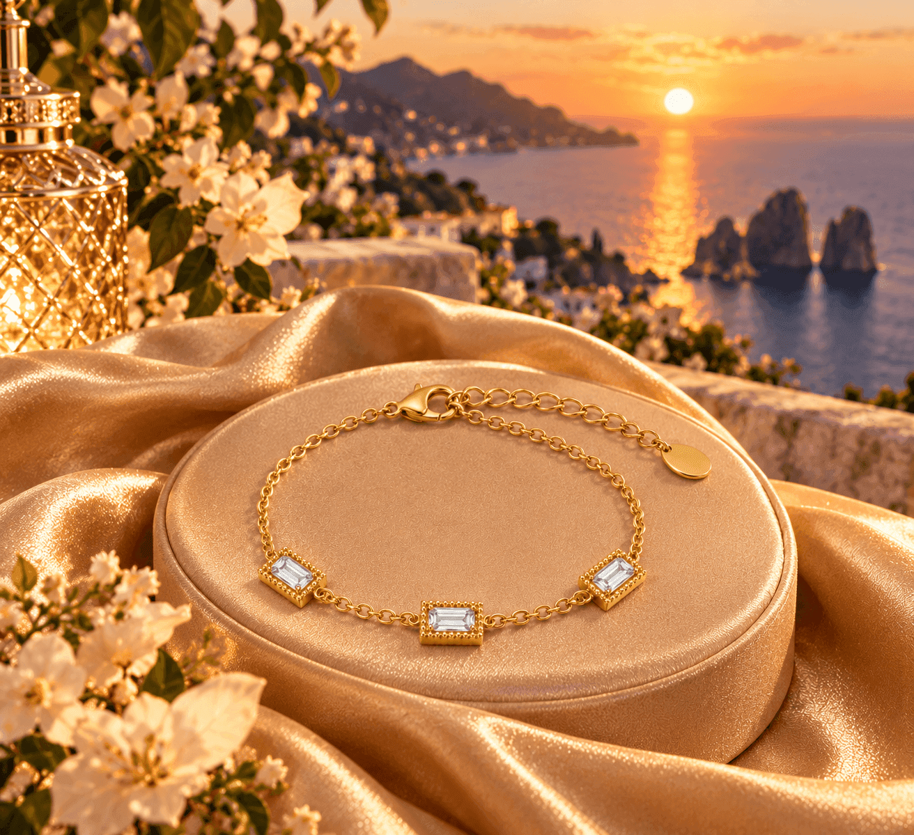 Ops Objects  -  Bracciale catena con dettagli rettangolo con cristalli Ariel - 4