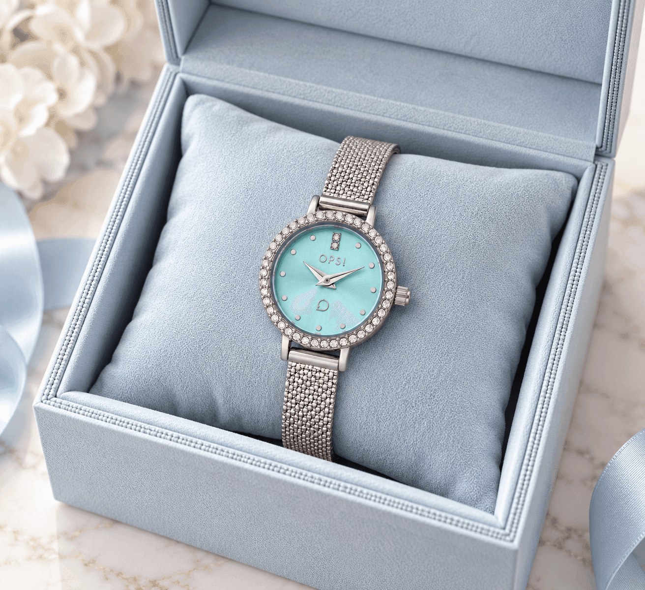 Ops Object  -  Orologio Donna  con cassa e bracciale in metallo mesh diamantato Allure - 3