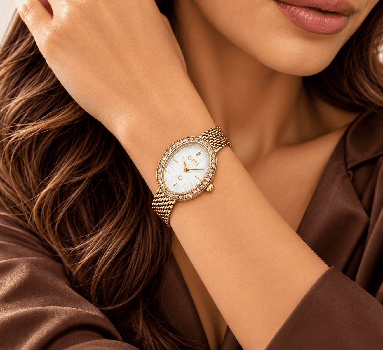 Ops Object  -  Orologio Donna  con cassa e bracciale mesh in metallo  Royal Ovalis - 2