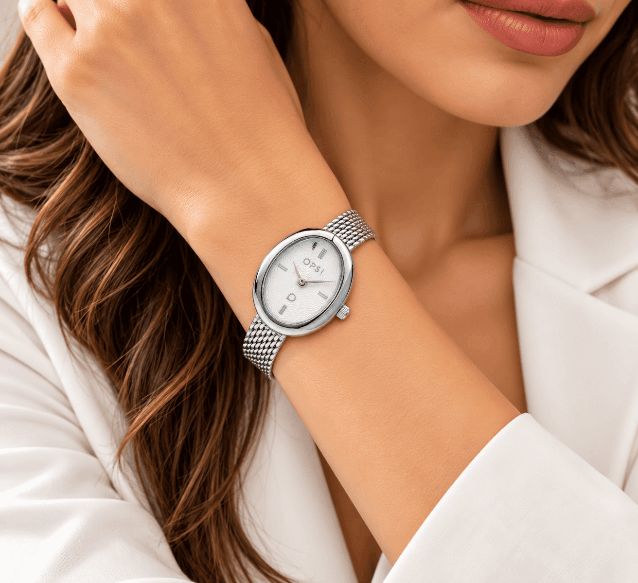 Ops Object  -  Orologio Donna  con cassa e bracciale mesh in metallo Ovalis - 2