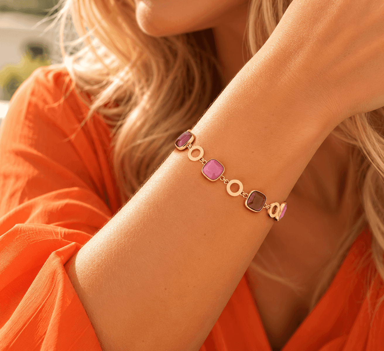 Ops Objects  -  Bracciale catena con pietre colorate Mosaic - 2