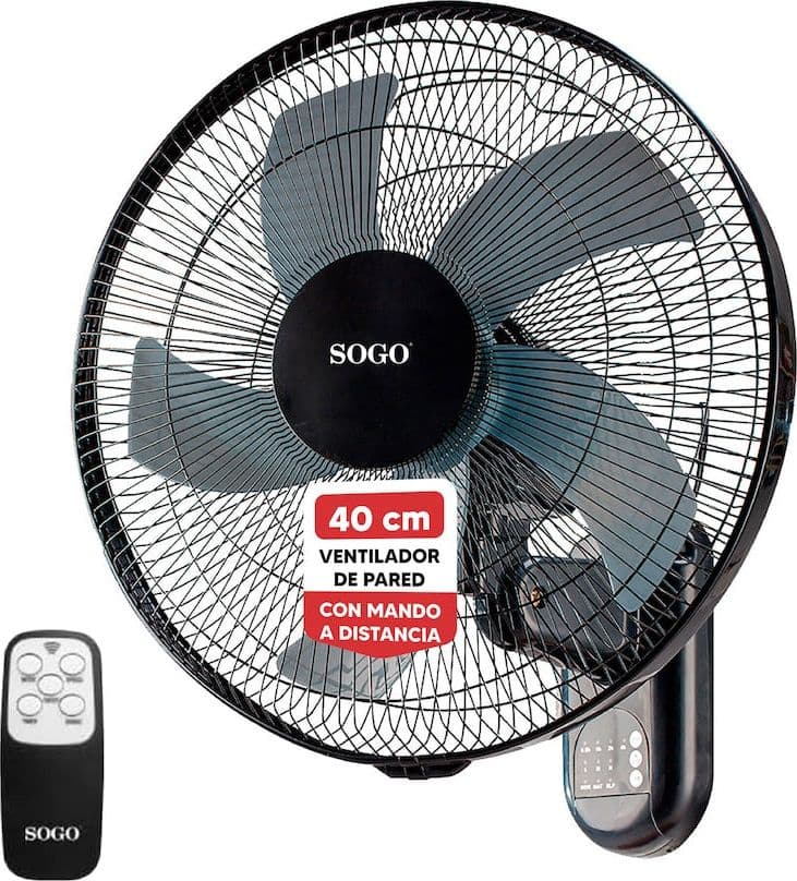 Ventilatore da parete da 16" (40 cm) con telecomando - 2