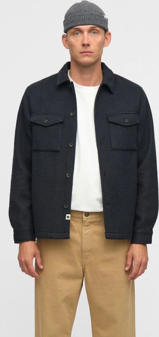 Camicia Lana Cotta Anerkjendt Akoscar Boiled Wool Overshirt - 5