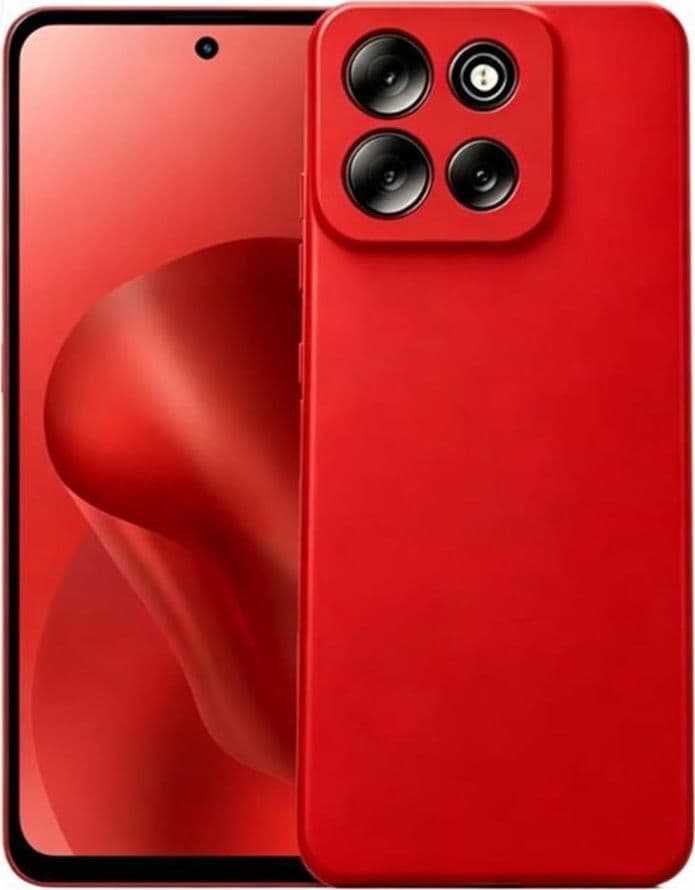 cover motorola g37 silicone rossa