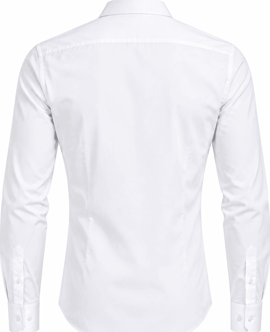 Camicia uomo Bagutta bianca piquet millerighe classic fit - 2