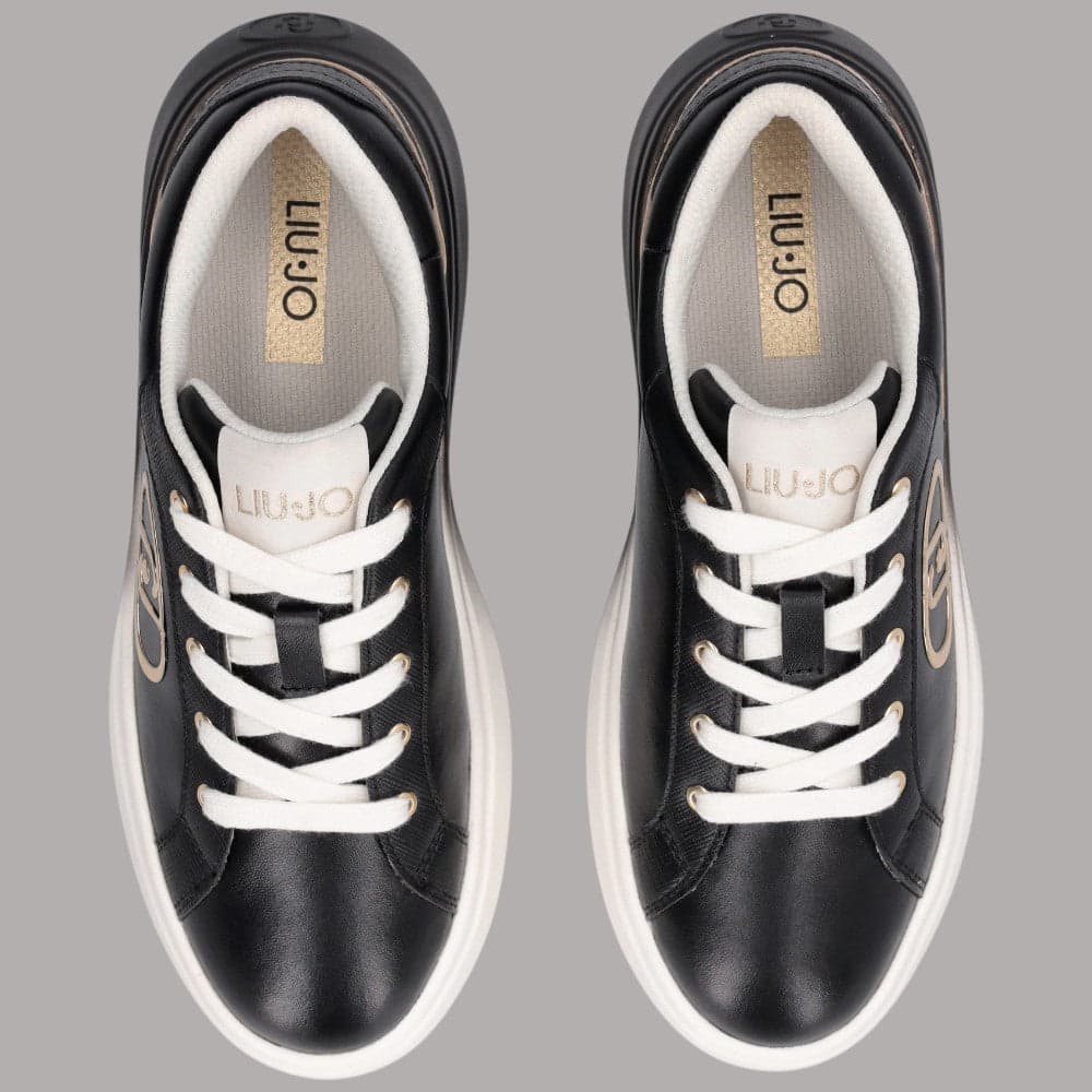 Sneakers Liu Jo Casper con logo metallico e inserto laminato - 4