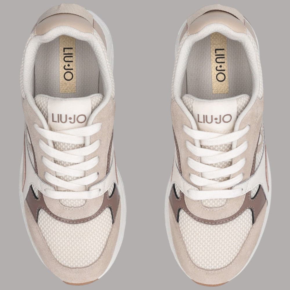 Sneakers Liu Jo con maxi logo monogram e dettagli in suede - 4