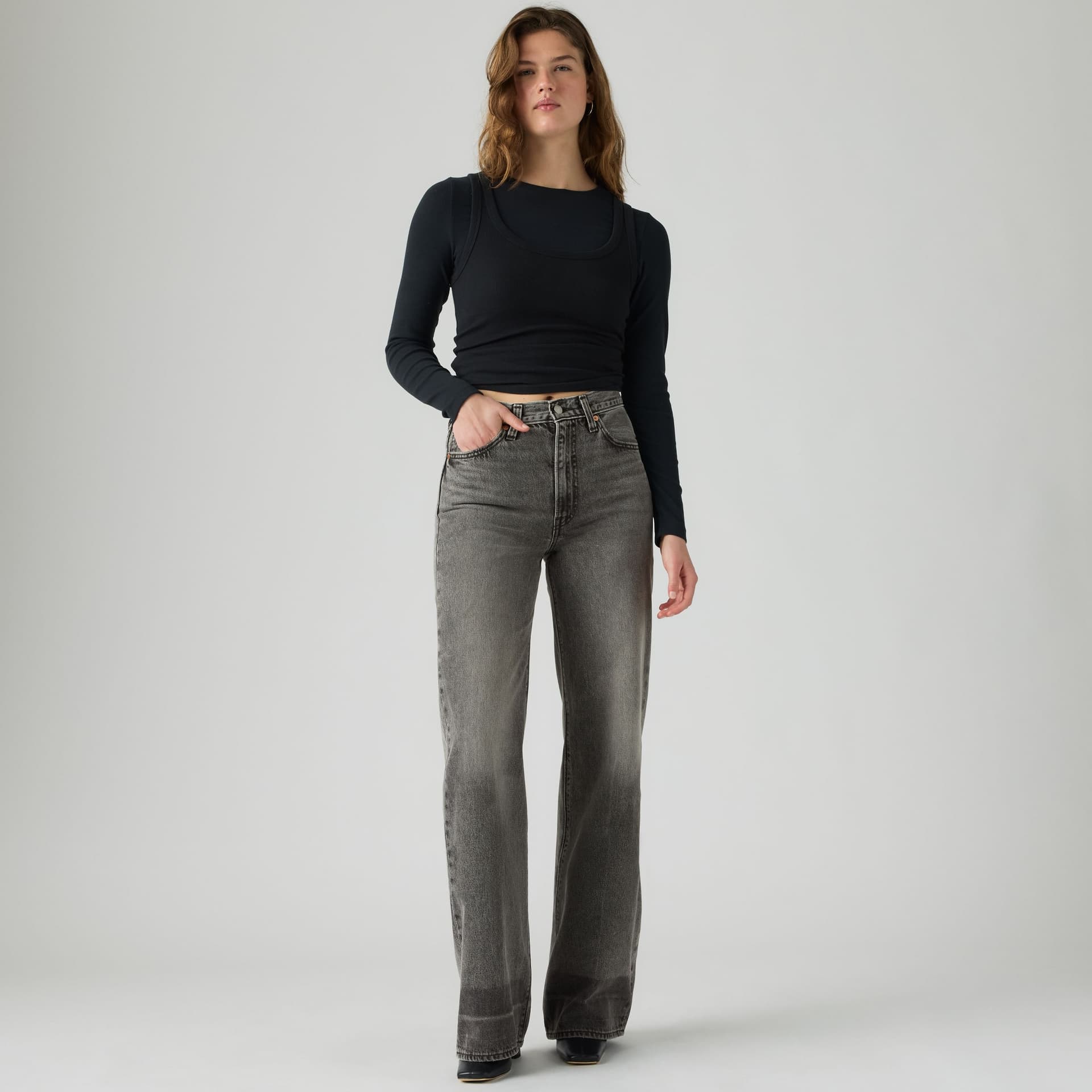 Levi's Jeans donna Ribcage A Gamba Ampia A60810093 - 2