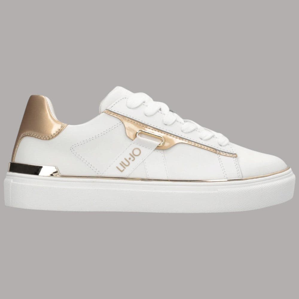 Sneakers Liu Jo Kiki 04 in pelle con dettagli laminati e suola piatta