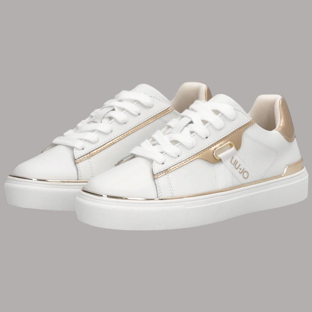 Sneakers Liu Jo Kiki 04 in pelle con dettagli laminati e suola piatta - 3