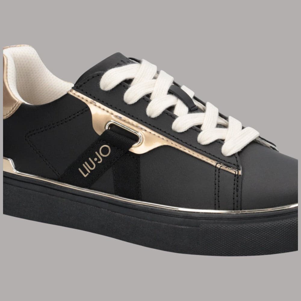 Sneakers Liu Jo Kiki 04 in pelle con dettagli laminati e suola piatta - 7