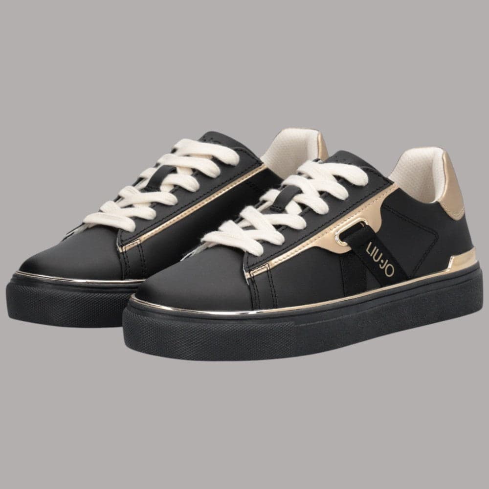 Sneakers Liu Jo Kiki 04 in pelle con dettagli laminati e suola piatta - 8