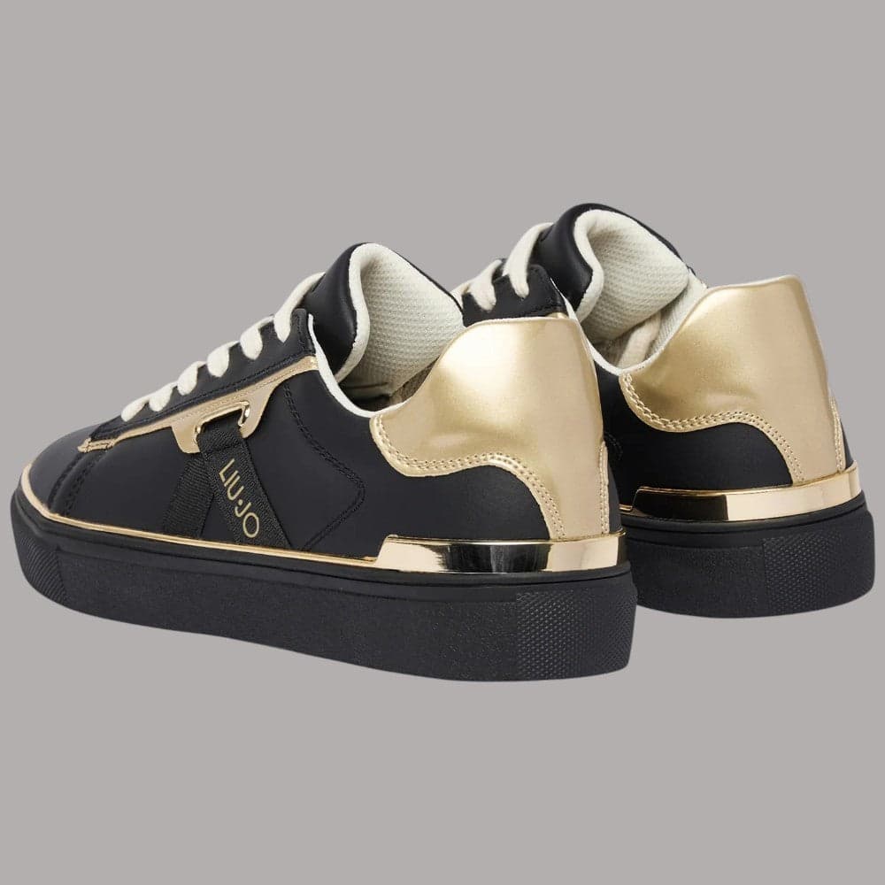 Sneakers Liu Jo Kiki 04 in pelle con dettagli laminati e suola piatta - 9