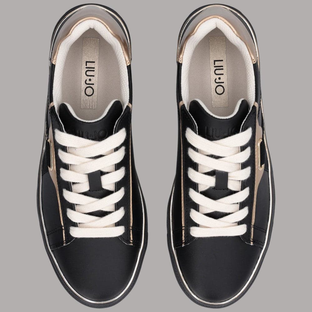 Sneakers Liu Jo Kiki 04 in pelle con dettagli laminati e suola piatta - 10
