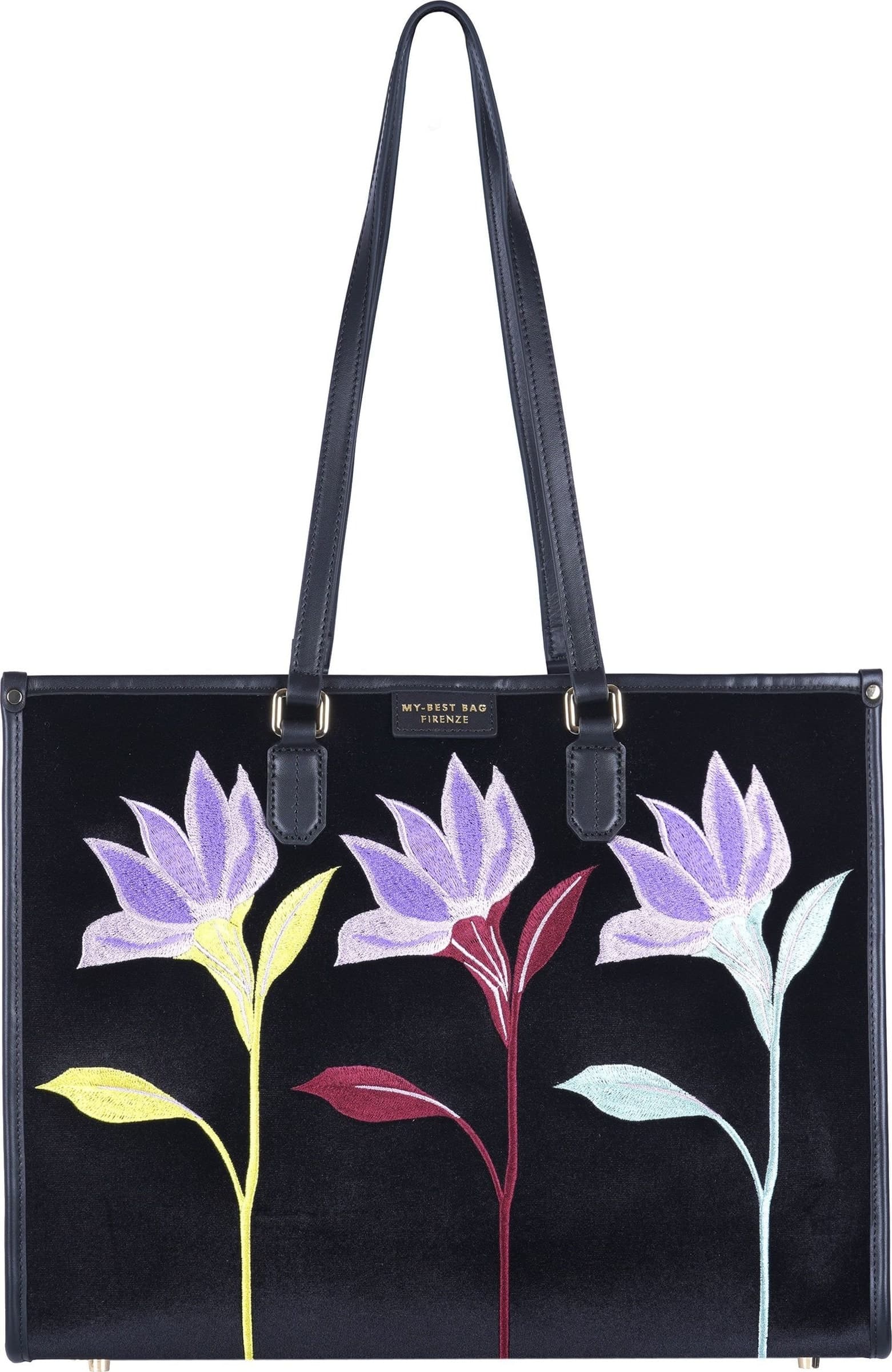 MY BEST BAGS My Best Bags - Borsa grande - 480082 - Nero/Lilla - 7