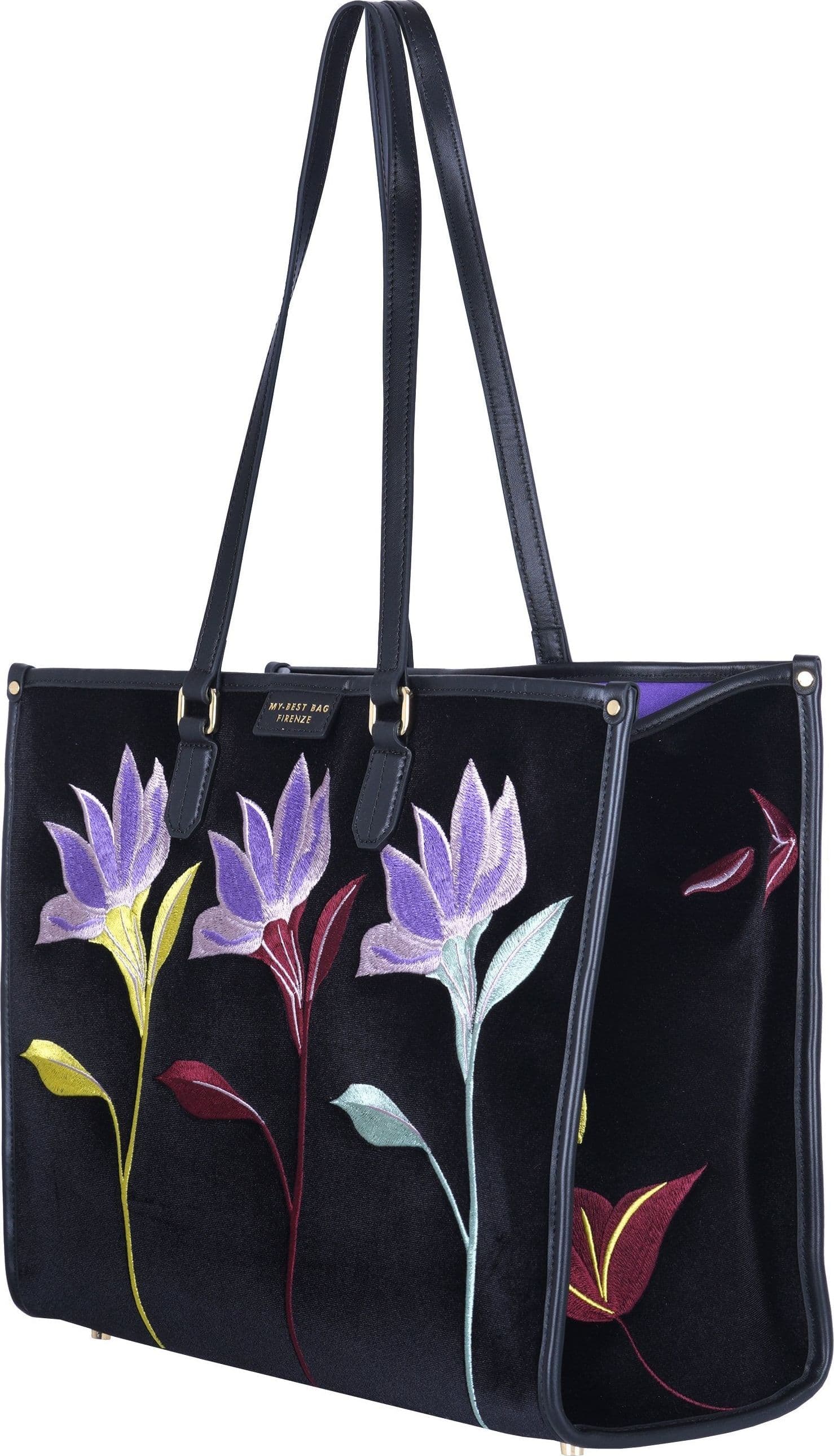 MY BEST BAGS My Best Bags - Borsa grande - 480082 - Nero/Lilla - 3