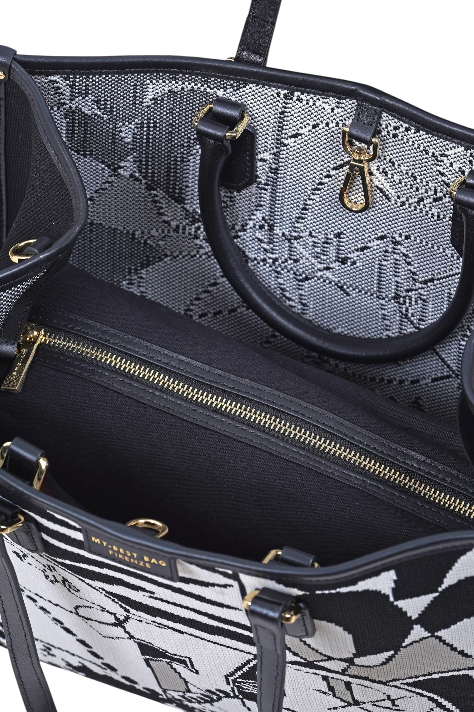MY BEST BAGS My Best Bags - Borsa grande - 480084 - Bianco/Nero - 5