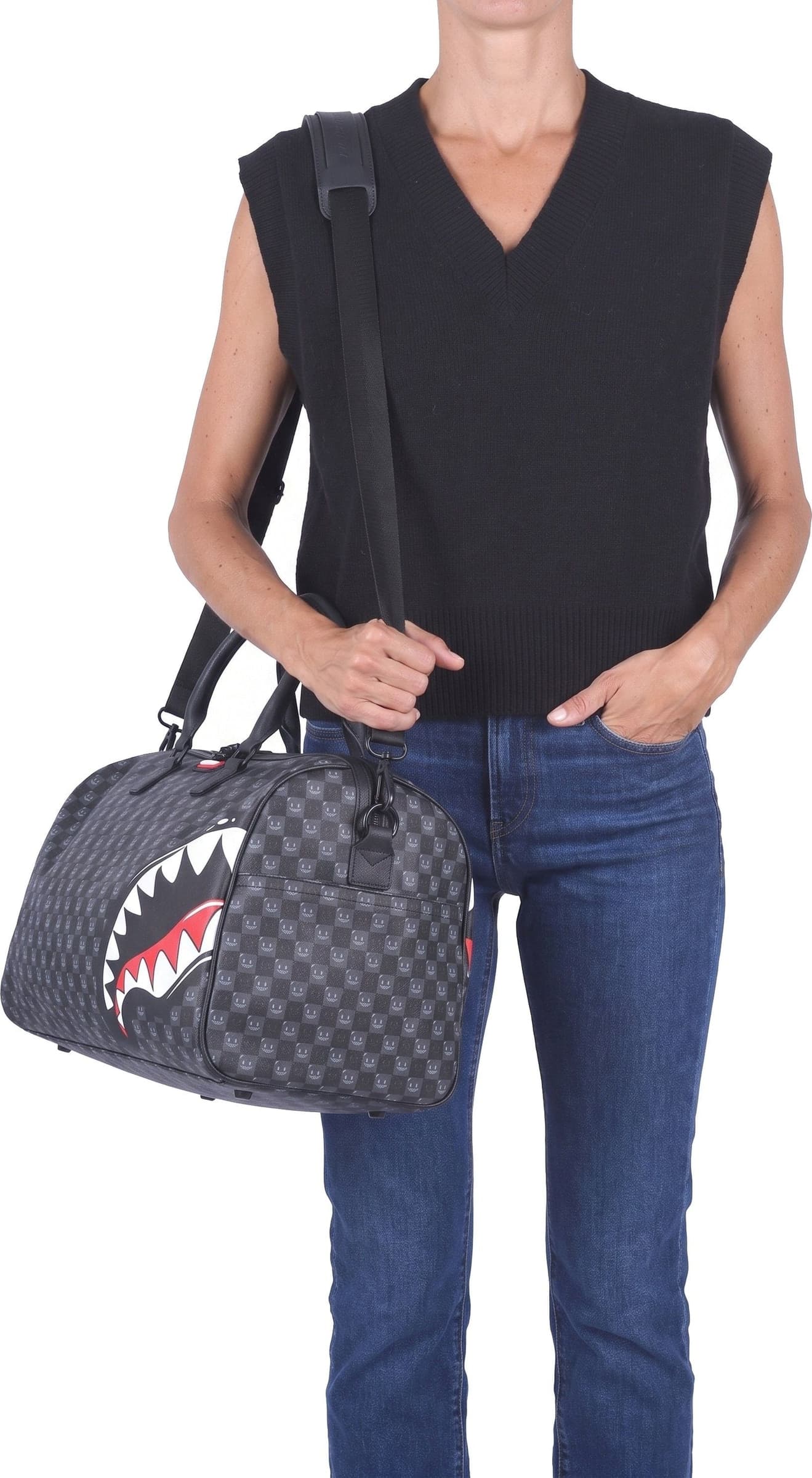 Sprayground SPRAYGROUND - Borsa grande - 480946 - Nero/Grigio - 2