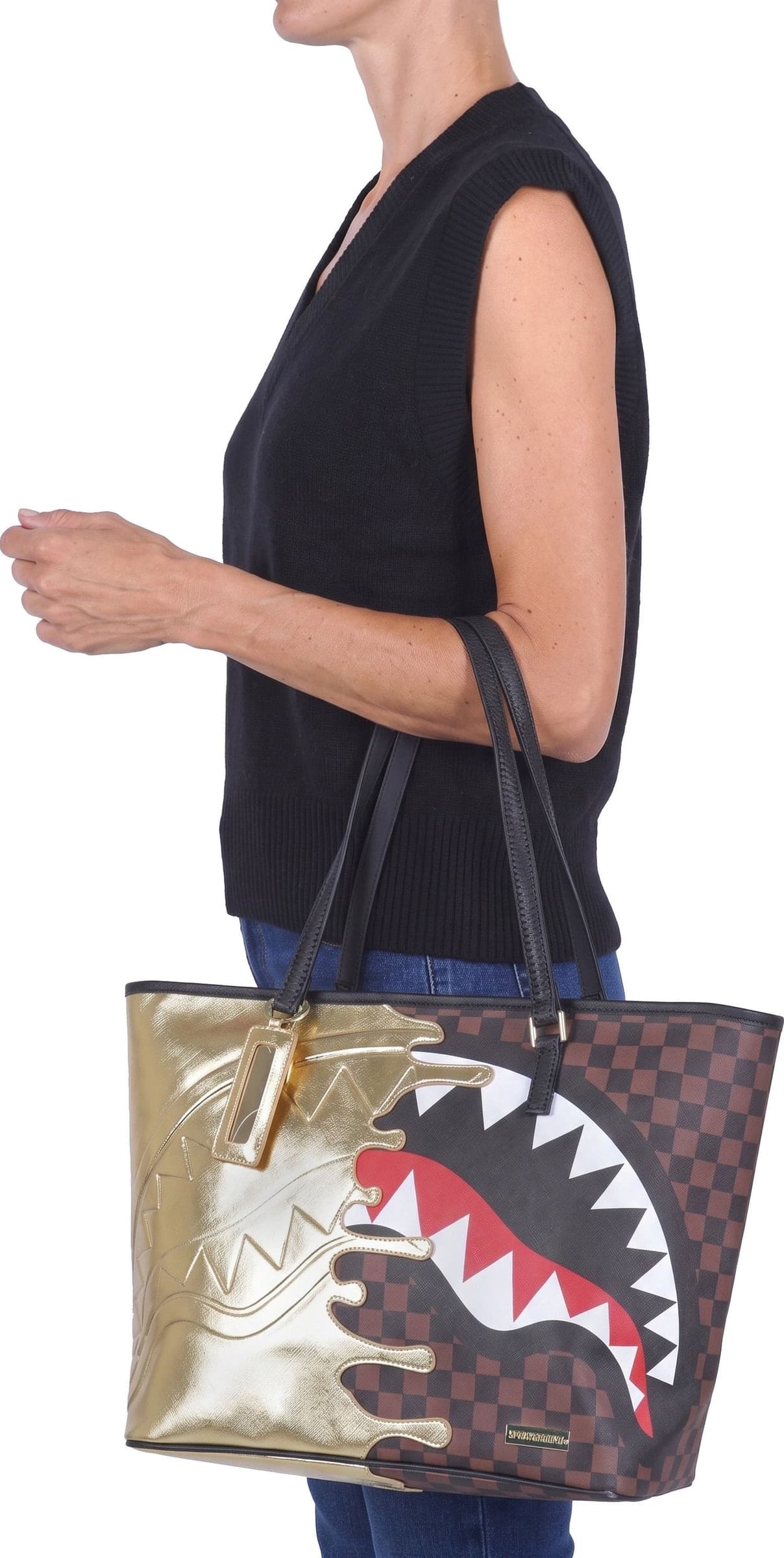 Sprayground SPRAYGROUND - Borsa grande - 480951 - Marrone/Oro - 2