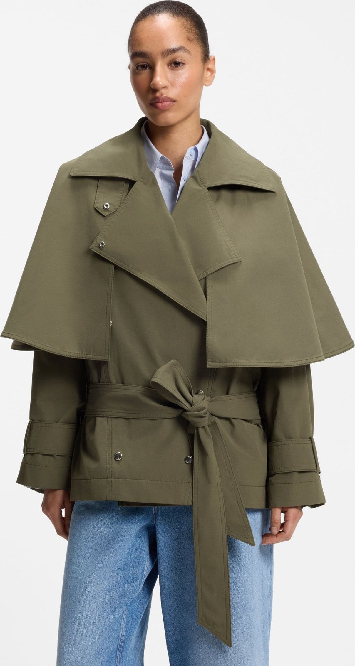 BOSS  CAPPOTTO C_Calisetta 10275801 01 – OPEN GREEN (386)