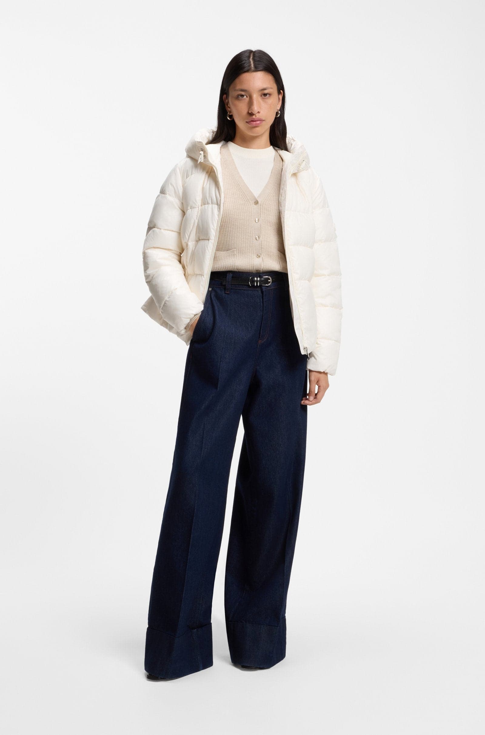 BOSS  GIUBBOTTO Pepulina 10281555 01 – OPEN WHITE (118)