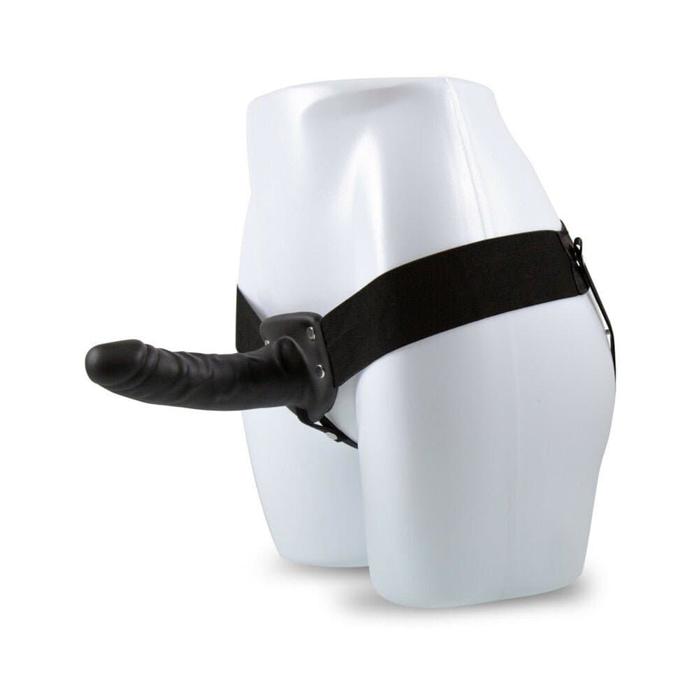 Blush Dr. Skin Hollow Strap-On 16,5 cm Nero con Harness Elastico Regolabile - 7